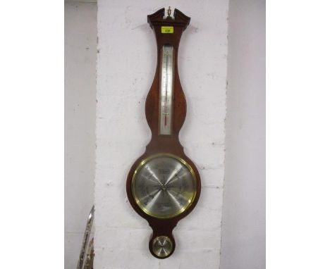 A reproduction mahogany Comitti of London barometer, 32 1/2"h 