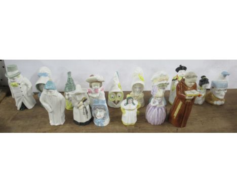 Sixteen Royal Worcester candle snuffers