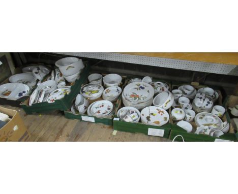 Five boxes of Royal Worcester Evesham pattern tableware
