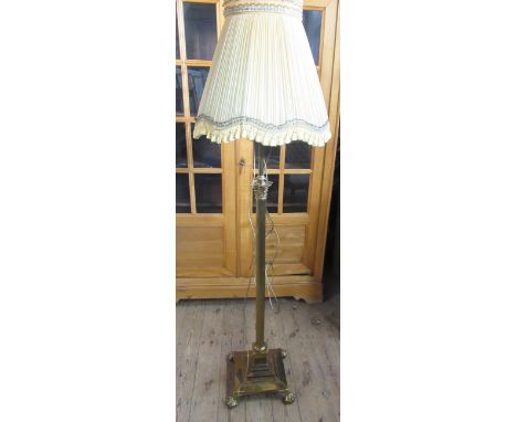 A brass standard lamp&nbsp;