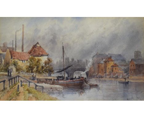 William James Boddy (British 1831-1911): 'Skeldergate Ferry York', watercolour signed, dated 1907 and inscribed 'from a sketc
