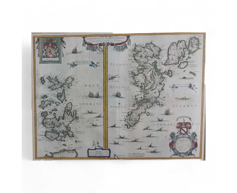 HENDRIK HONDIUS, MAP OF SHETLAND framed60cm x 72cm