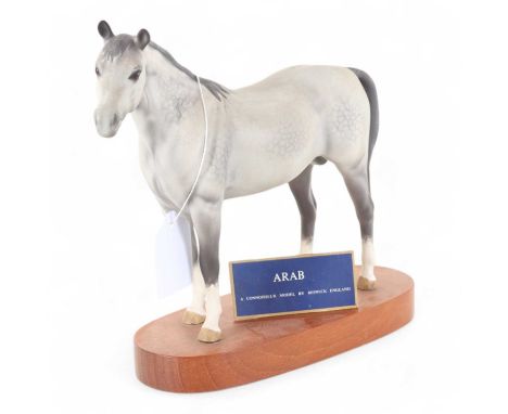 BESWICK, HORSE FIGURE, number 1771, titled Arab, on wooden stand21cm high