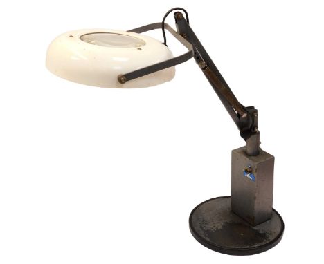 An Allen industrial lamp, 53cm high.