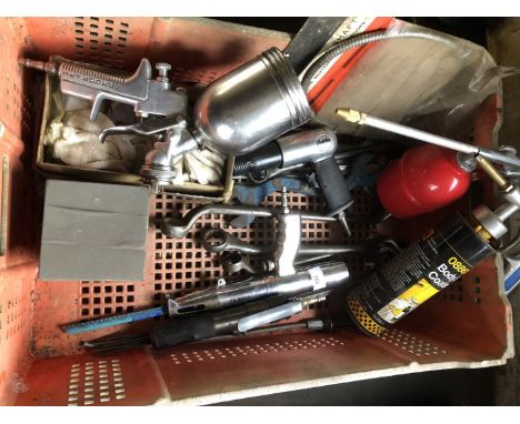 Various pneumatic tools.