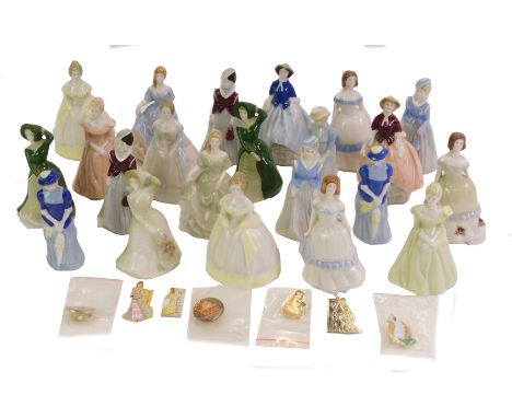 A group of Wade figures, to include Diane, Maria, Anita, Natalie, Rachel, etc., each approx 10cm high. 