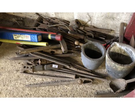 A quantity of forge tools. 