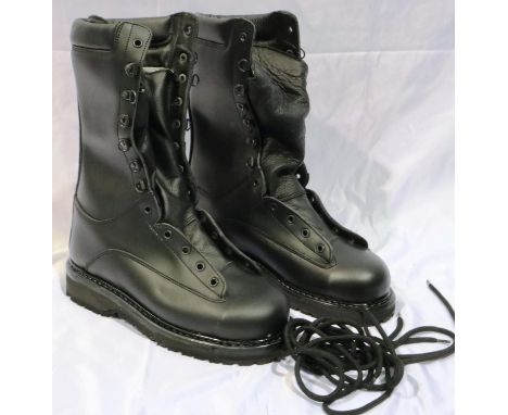 Six pairs of new leather Italian military boots, mixed sizes. P&amp;P Group 3 (£25+VAT for the first lot and £5+VAT for subse