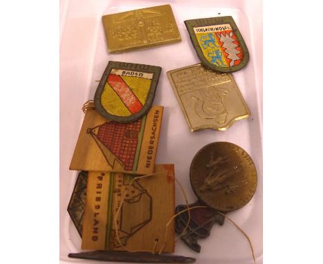 Small collection of German Third Reich Gau badges (10). P&amp;P Group 1 (£14+VAT for the first lot and £1+VAT for subsequent 