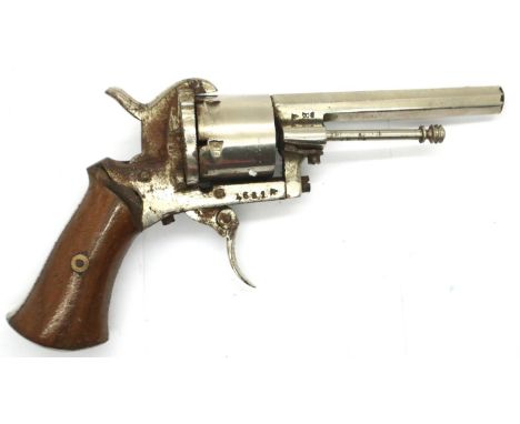 19th century Belgian pin firing muff pistol. P&amp;P Group 2 (£18+VAT for the first lot and £3+VAT for subsequent lots) 