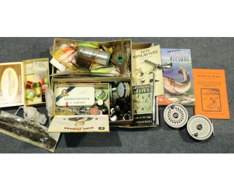 Large quantity of fly fishing reels, flies and accessories. P&amp;P Group 2 (£18+VAT for the first lot and £3+VAT for subsequ