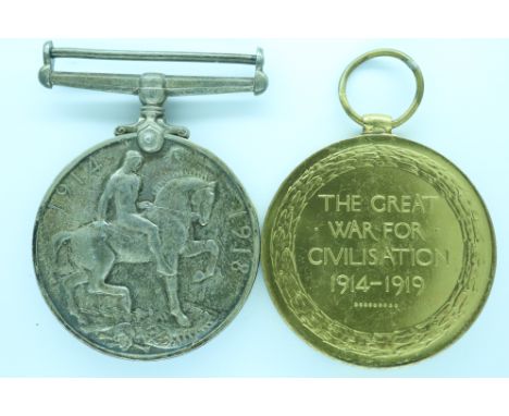 43534 GVA J M Grace, a WWI medal pair with two commemorative Royal medals. P&amp;P Group 1 (£14+VAT for the first lot and £1+