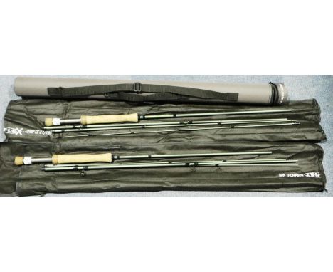 Two Greys GR50 fly rods, 9ft 6 inch and a Greys hard case. P&amp;P Group 2 (£18+VAT for the first lot and £3+VAT for subseque
