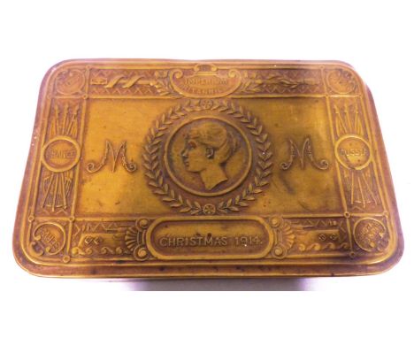 Princess Mary Christmas tin 1914. P&amp;P Group 1 (£14+VAT for the first lot and £1+VAT for subsequent lots) 