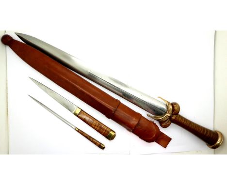 Contemporary hand-forged English Archers ballock dagger, based on Wallace Colm and Royal armouries originals. P&amp;P Group 2