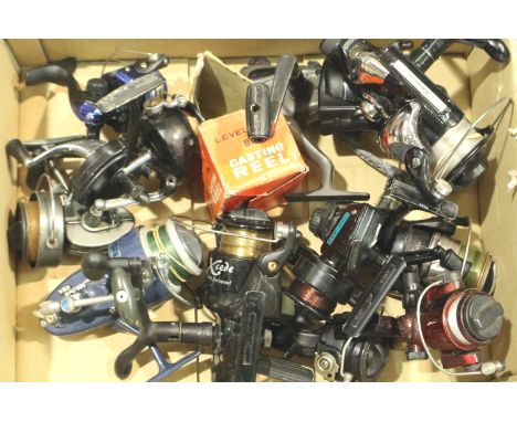 Twelve mixed course fishing reels. P&amp;P Group 3 (£25+VAT for the first lot and £5+VAT for subsequent lots) 