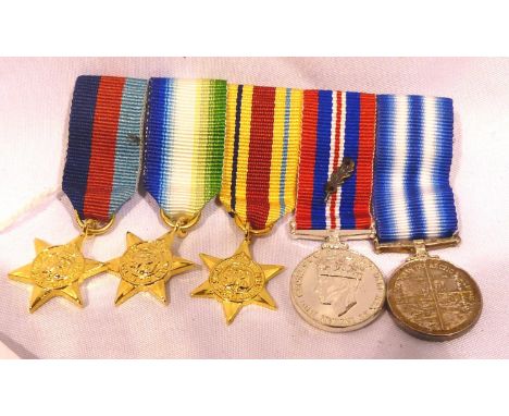 Henry Hayes Royal Navy miniature medal set including Arctic Convoy medal. P&amp;P Group 1 (£14+VAT for the first lot and £1+V