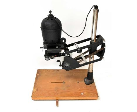 LEITZ; a Focomat IIa enlarger.Condition Report: Fitted with 50mm and 95mm lenses, both have light scratches and haze.Bellows 