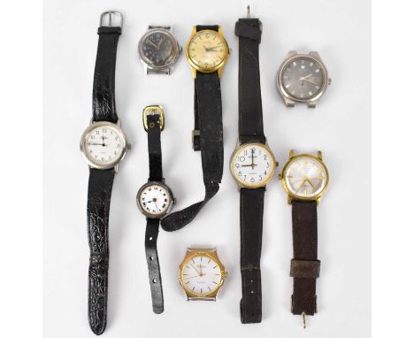 Eight vintage wristwatches to include Tissot Seastar Automatic, Poljot, Tempex, Premier, and Timex examples, etc (8).