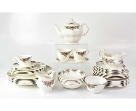 ROYAL DOULTON; an 'Autumn Fruits' part tea and dinner service.
