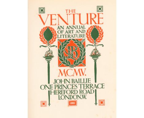 Inscribed by Oliver St. John Gogarty[Joyce (James)]  The Venture.  An Annual of Art and Literature.  1915.  Baillie, L., 4to 