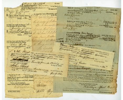 [Co. Kilkenny] Legal Cases, A collection of approx. 80 m/ss Letters & Documents dealing with cattle rustling, evictions, forg