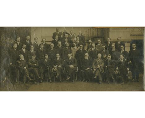 "The First Dail"Photograph: Group Photograph, Members of Dail Eireann, Dublin 10th April, 1919, includes. De Valera, Griffith