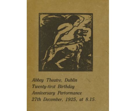 Signed by Sean O'Casey & OthersAbbey Theatre, Dublin.   Twenty-First Birthday Anniversary Performance, 27th December 1925. Qu