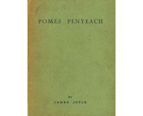 Joyce (James)  Pomes Penyeach.  Shakespeare & Co., Paris 1927, First Edition, light green boards printed in dark green, 24mo,