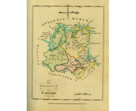 With Hand-Coloured MapsScale (Bernard) An Hibernian Atlas: or General Description of the Kingdom of Ireland. 4to L. 1776. Fir