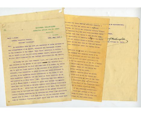 Arrested and Detained In Easter Week: The Ordeal of The Marquis MacSwiney[Mac Swiney (V.E.P.)] An 8pp typed Letter signed "P.