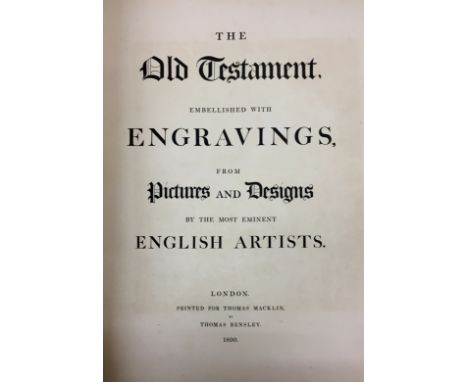 "Macklin Bible" In Fine Gilt Decorated BindingsMacklin (Th.) The Holy Bible, The Old Testament & The New Testament, Embellish