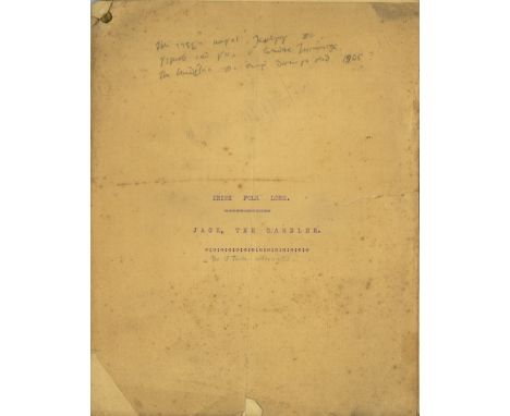 Co. Limerick: [Hyde (Dr. Douglas)]  Irish Folk Lore.   'Jack the Gambler', and seven similar folk tales in English, transcrib