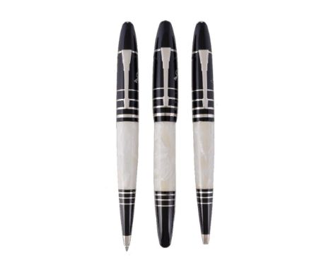 Montblanc, Writers Edition, F. Scott Fitzgerald, a limited edition fountain pen, ball point pen and propelling pencil, no. 01