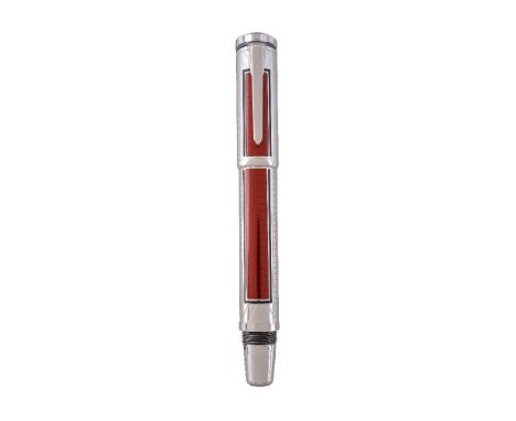 Montblanc, Patron of Art, Sir Henry Tate, 4810, a limited edition platinum plated fountain pen, no. 21/4810, circa 2006, with