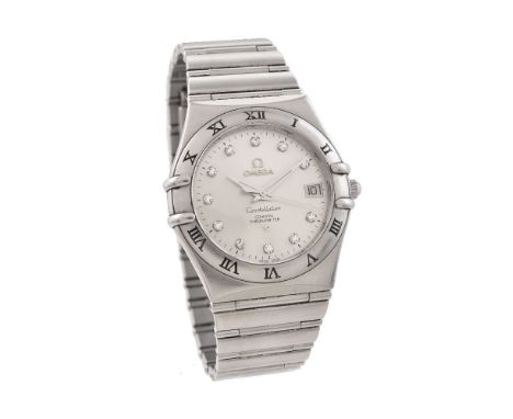 Omega, Constellation, 160yrs Anniversary, Ref. 11110362052001,   Stainless steel bracelet watch, no. 81862290, circa 2008   M