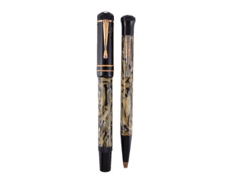 Montblanc, Writers Edition, Oscar Wilde, a limited edition fountain pen and ball point pen, no. 05352/20000 and no. 05332/130