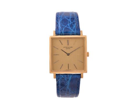 ϒPatek Philippe, Ref. 3555, Gold coloured wrist watch, no. 2659963, circa 1970 Movement: Cal. 175, manual wind, 18 jewels, ad
