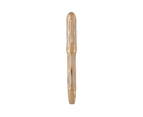 Montblanc, Patron of Art, Pope Julius II, 4810, a limited edition fountain pen, no. 21/4810, circa 2005, with gold plated ove