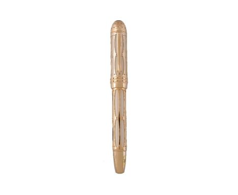 Montblanc, Patron of Art, Pope Julius II, 4810, a limited edition fountain pen, no. 21/4810, circa 2005, with gold plated ove