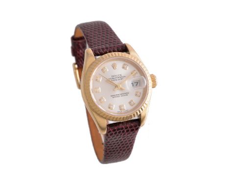 ϒROLEX, Datejust, Ref. 179178, 18 carat gold wrist watch, no. F520242, circa 2003 Movement: Cal. 2235, automatic, 31 jewels, 