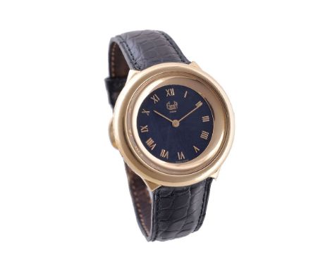 Graff, Ref. GII,   Gold coloured wrist watch, no. 0114 Movement: Cal. ETA 256031, quartz, 6 jewels   Case: Gold coloured case