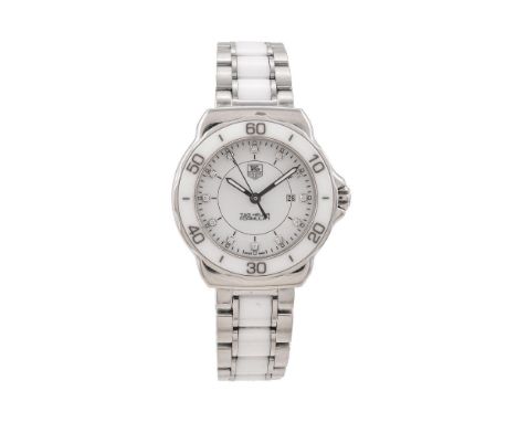 Tag Heuer, Formula 1, Ref. WAH1315,   Stainless steel and ceramic bracelet watch, no. EAH9034, circa 2013   Movement: Cal. F0
