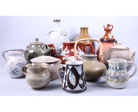 An Alan Caiger-Smith Aldermaston pottery tankard and other studio pottery