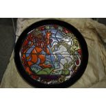 A Poole pottery 1977 Jubilee limited edition plate, Number 206, with certificate, in original box