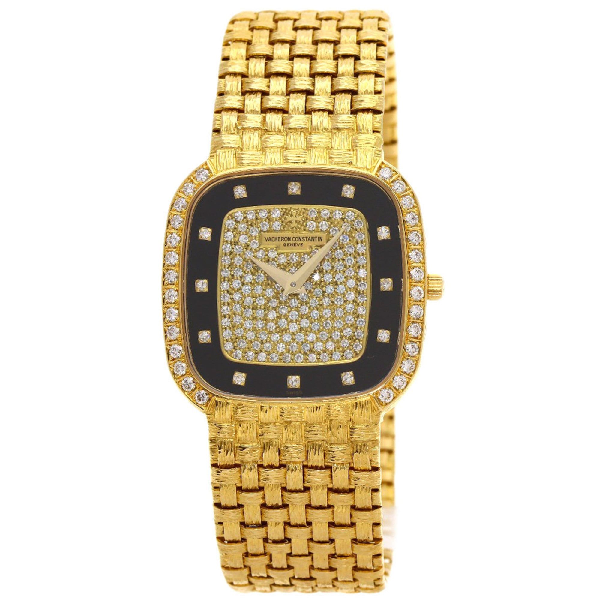 Vacheron Constantin 31557/206J-7448 Mesh D'or Diamond Watch, Movement Number 779945, 18K Yellow Gold