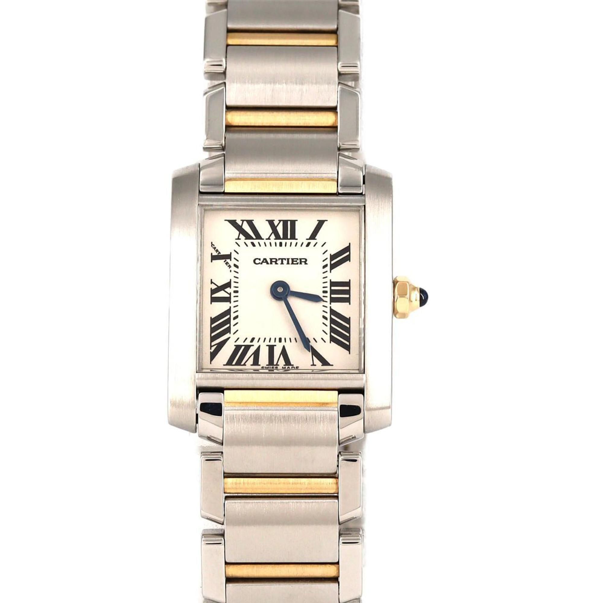 Cartier Tank Française SM Two-tone Watch W51007Q4 SSxYG Quartz Movement