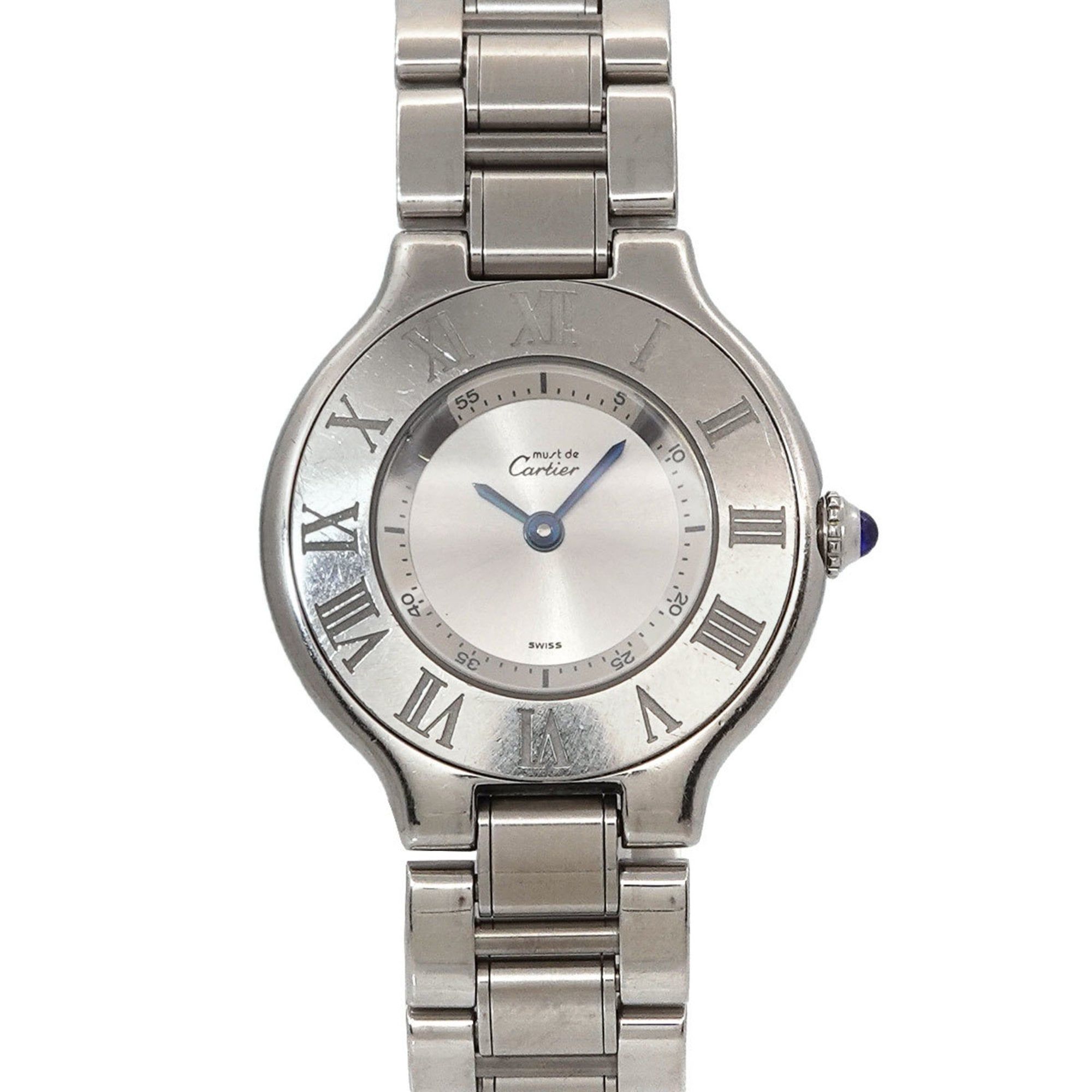 Cartier Must 21 Vantianne W10109T2 Women's Silver Quartz Watch