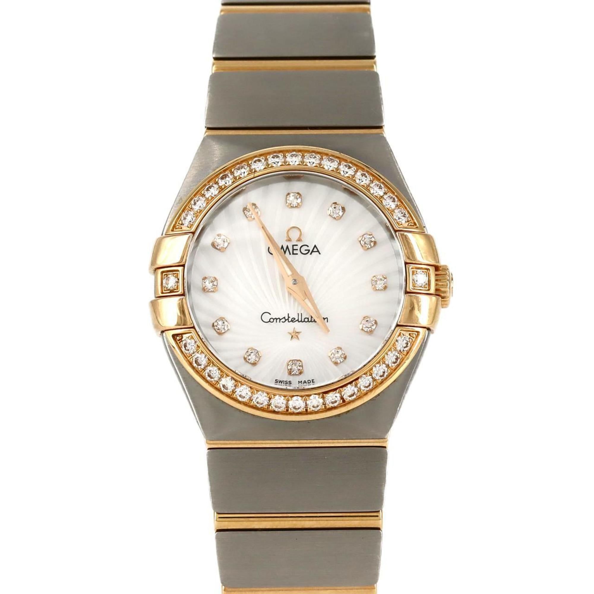 Omega Constellation Brushed RG Combi D?12P 123.25.27.60.55.002 SSxPG Quartz Wristwatch