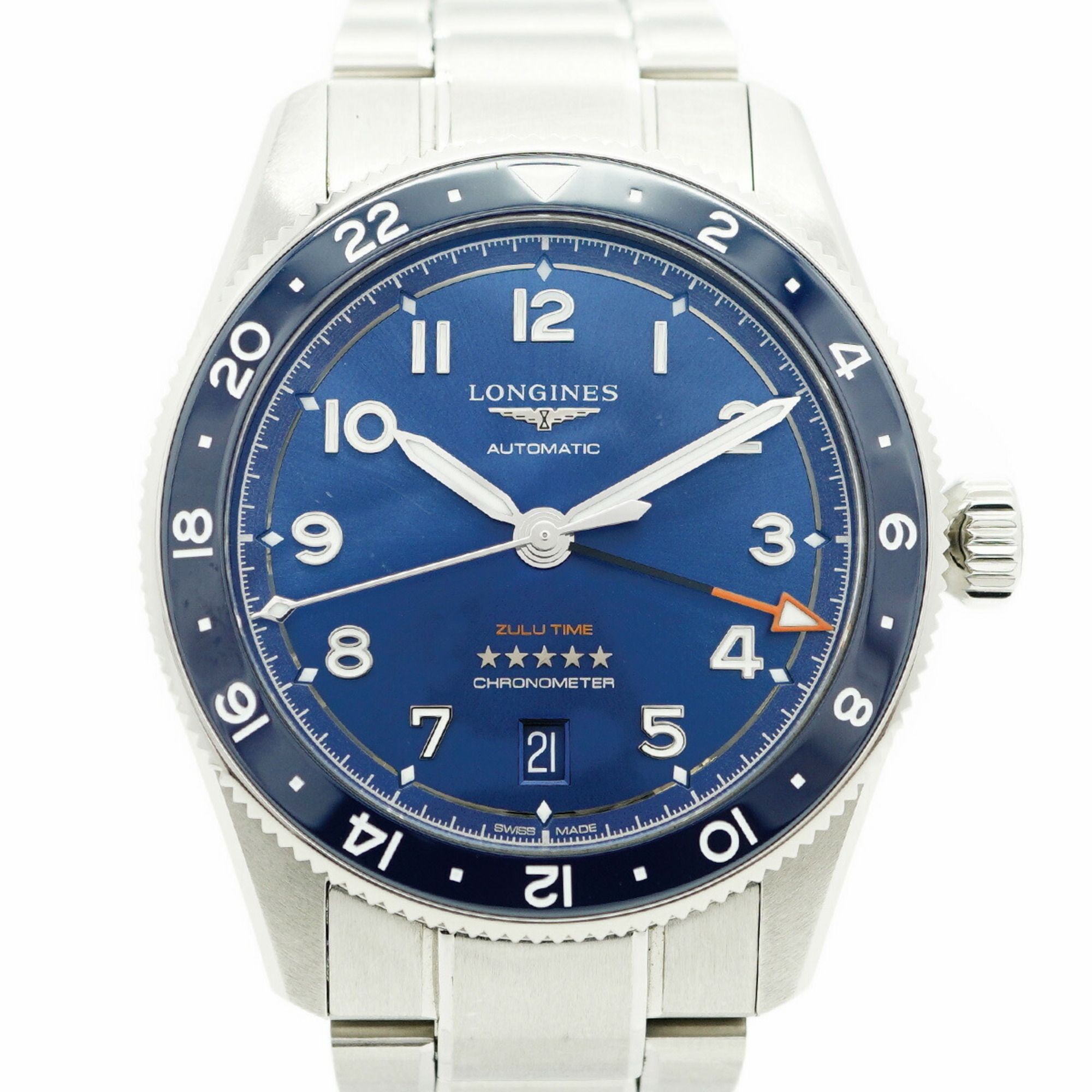 Longines Spirit Zulu Time L3.802.4.93.6 Navy Dial Men's Watch